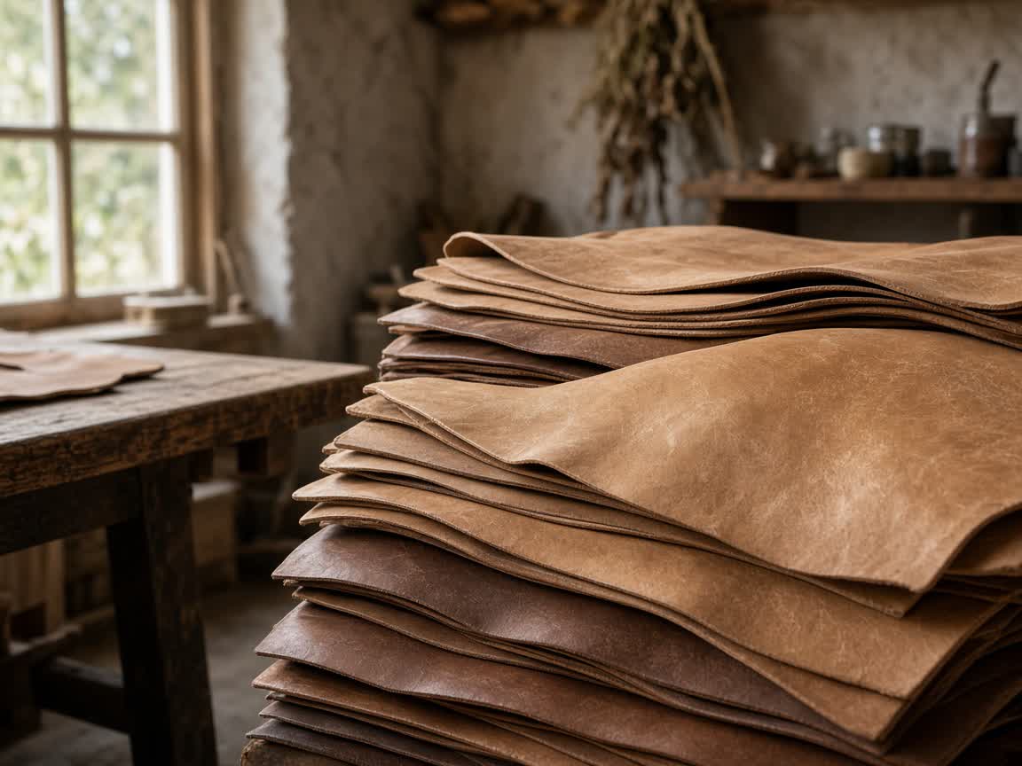 Exclusive leather materials and hides